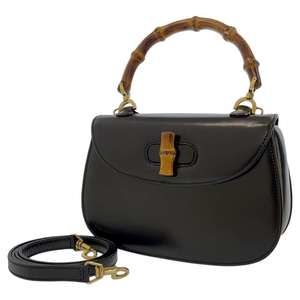 Gucci Handbag Old Gucci Bamboo GUCCI Bag Shoulder Bag Black